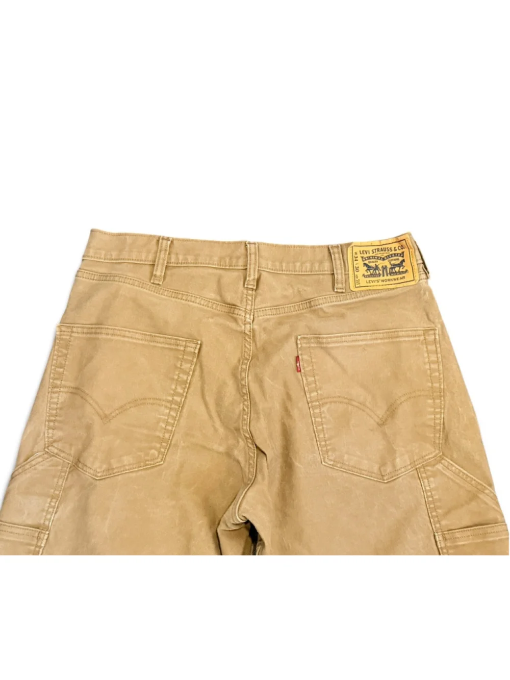 Levi’s 565 Workwear Pants Mens 34x30 Tan Brown Double Knee Utility Carpenter